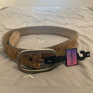 Ladies Leather Buckle Belt